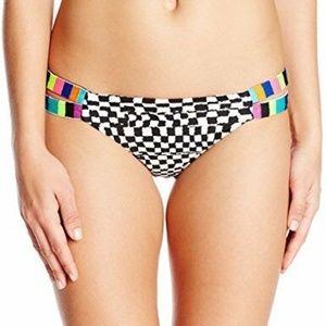 NWOT MARA HOFFMAN CHECKERS EMBROIDERED BOTTOM S